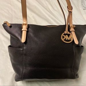 Michael Kors Black Pebble Leather Everyday Tote